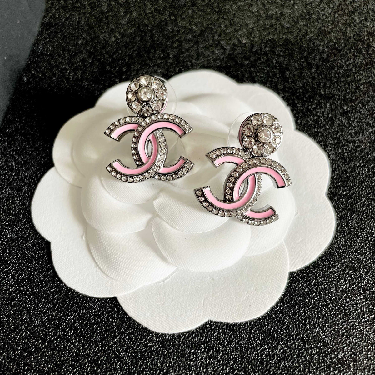 Martin Graham earrings in polished metal-tone – front product view