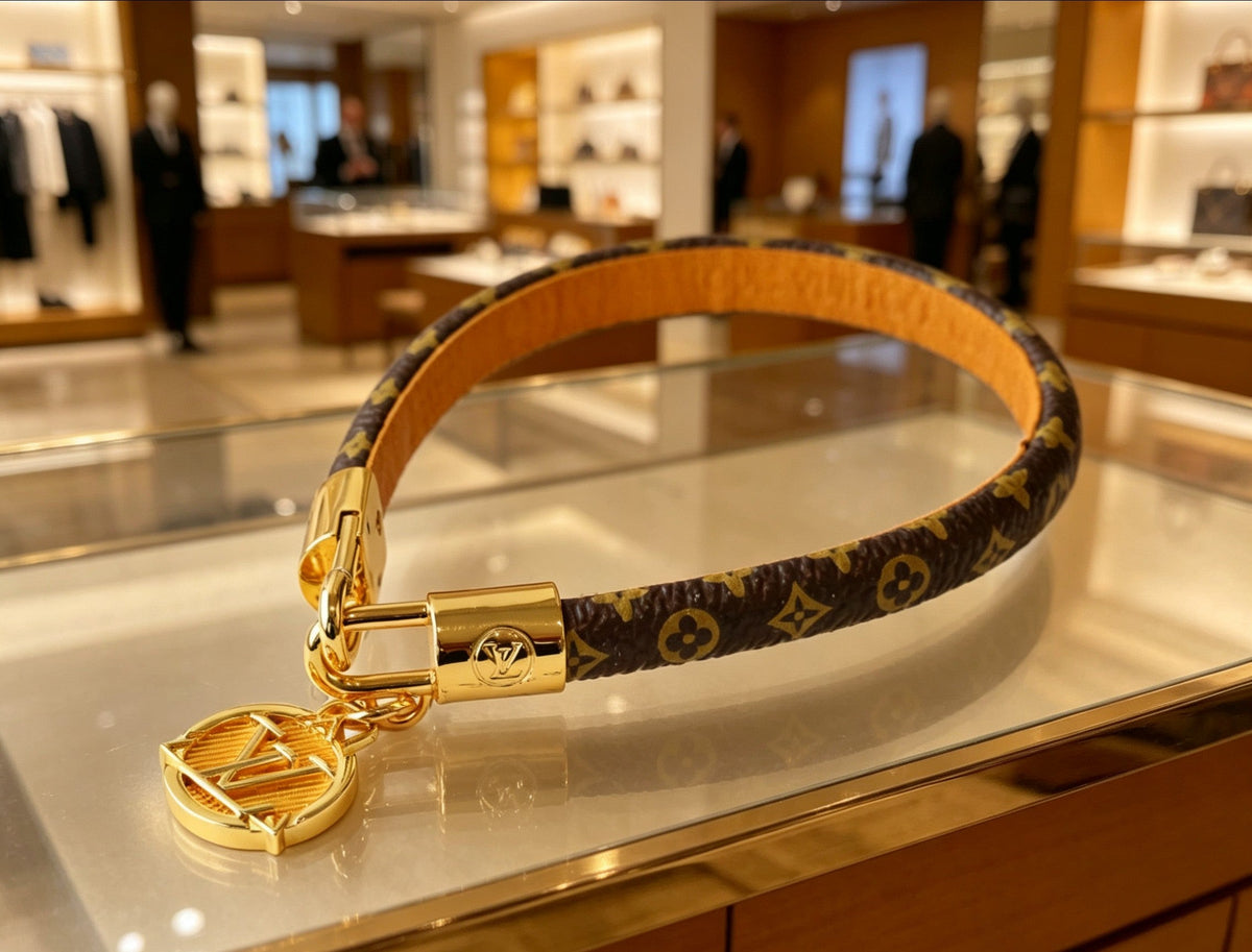 Martin Graham bracelet in polished metal-tone – front product view