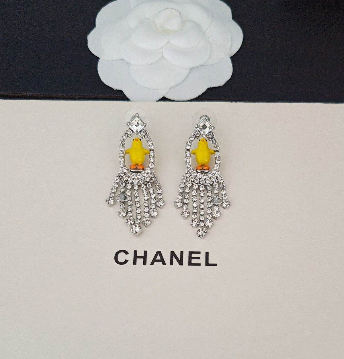 Martin Graham earrings in polished metal-tone – side detail