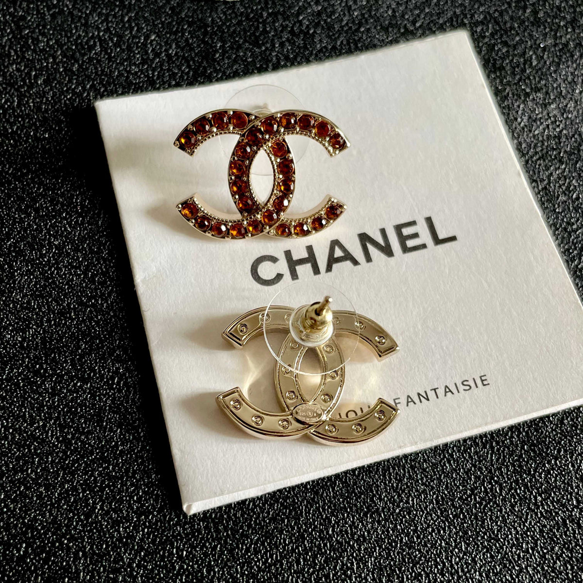 Martin Graham stud earrings in polished metal-tone – main product view