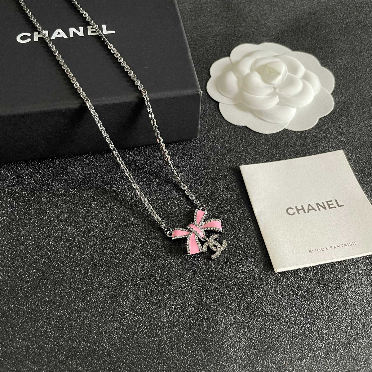 Martin Graham pendant necklace in polished metal-tone – styled product view