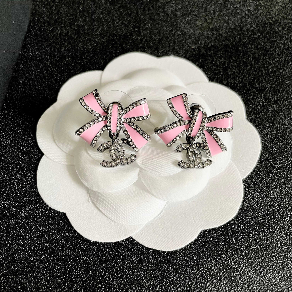 Martin Graham earrings in polished metal-tone – front product view