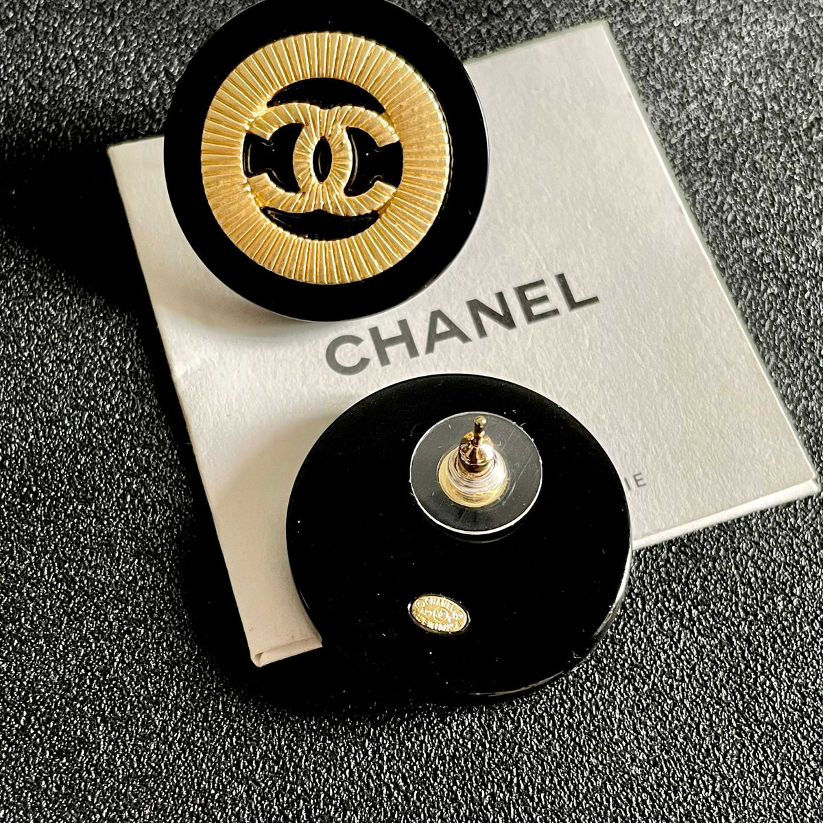 Martin Graham stud earrings in polished metal-tone – main product view