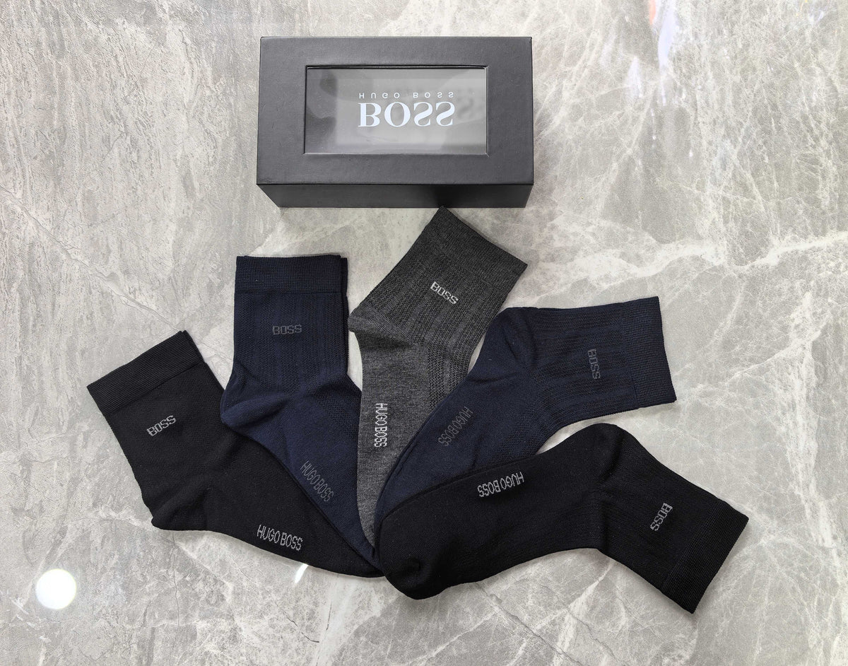 Boss Modal Blend Crew Socks - 5-Pair Set