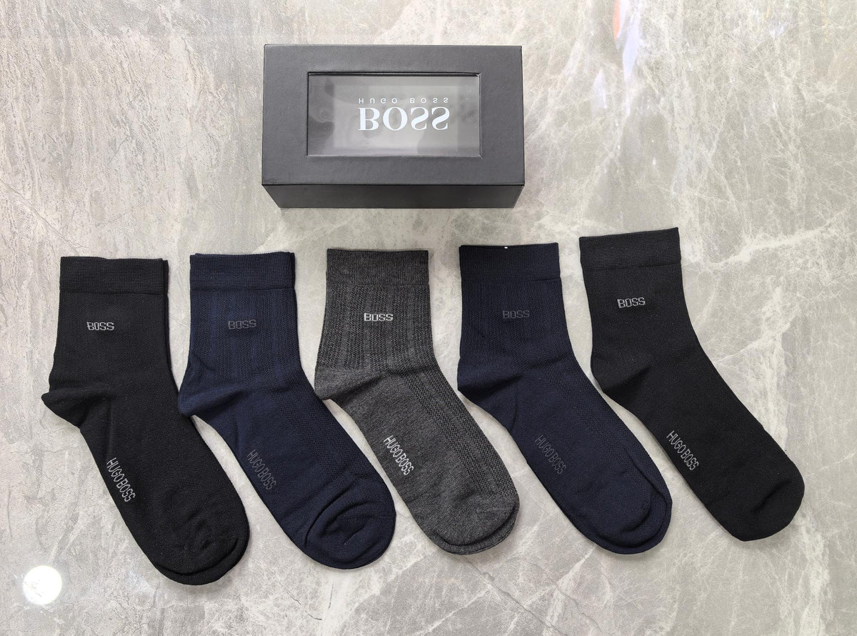 Boss Modal Blend Crew Socks - 5-Pair Set