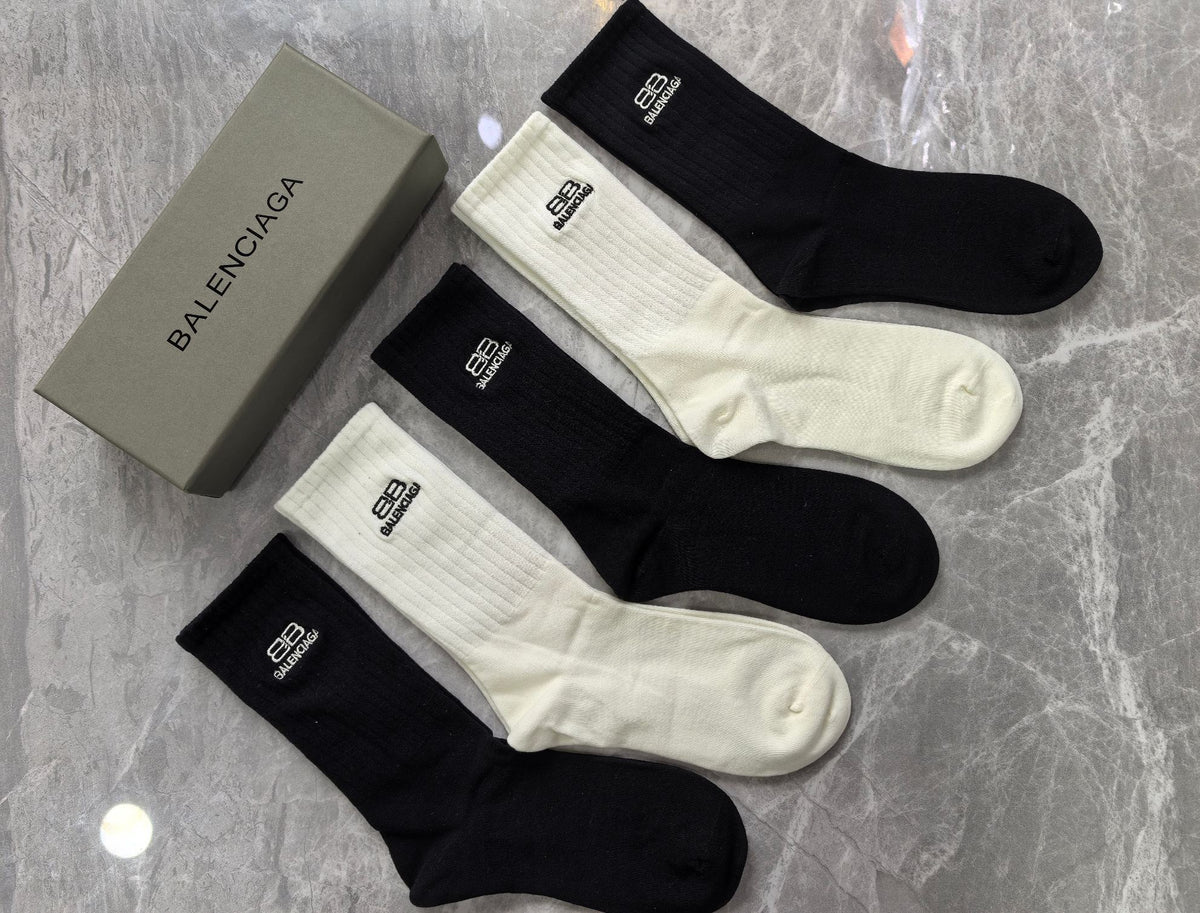 Unbranded Cotton Crew Socks - 5-Pair Set