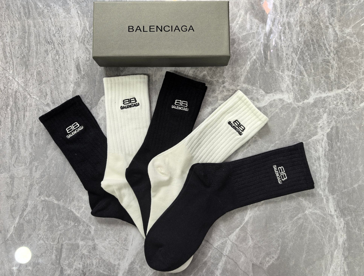 Unbranded Cotton Crew Socks - 5-Pair Set