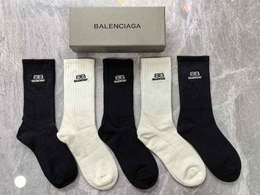 Unbranded Cotton Crew Socks - 5-Pair Set