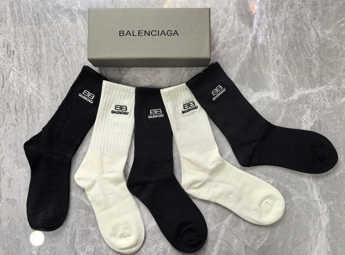 Unbranded Cotton Crew Socks - 5-Pair Set