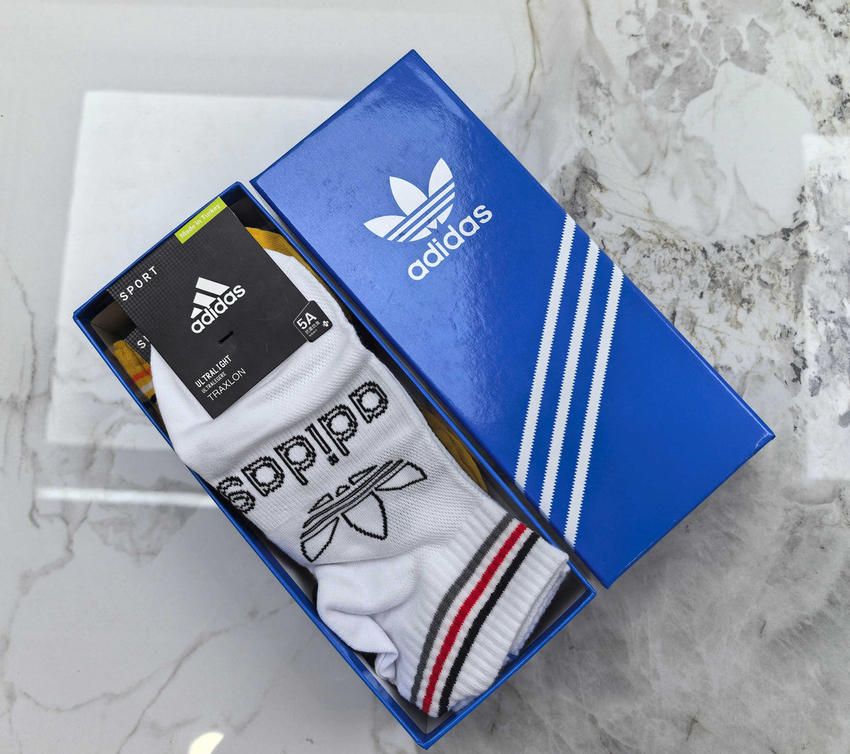 Adidas Cotton No-Show Socks - 5-Pair Set