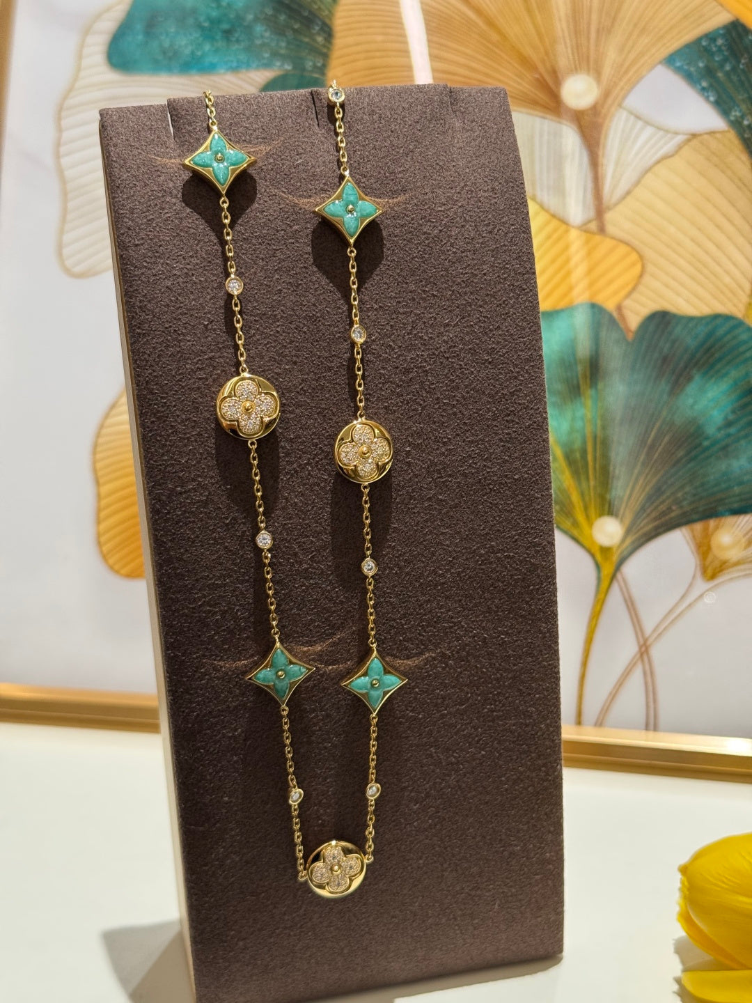 Martin Graham pendant necklace in polished metal-tone – styled product view