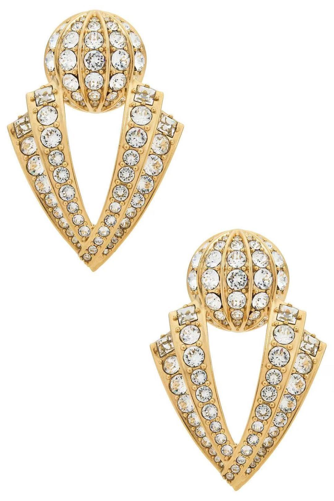 Martin Graham stud earrings in polished metal-tone – main product view