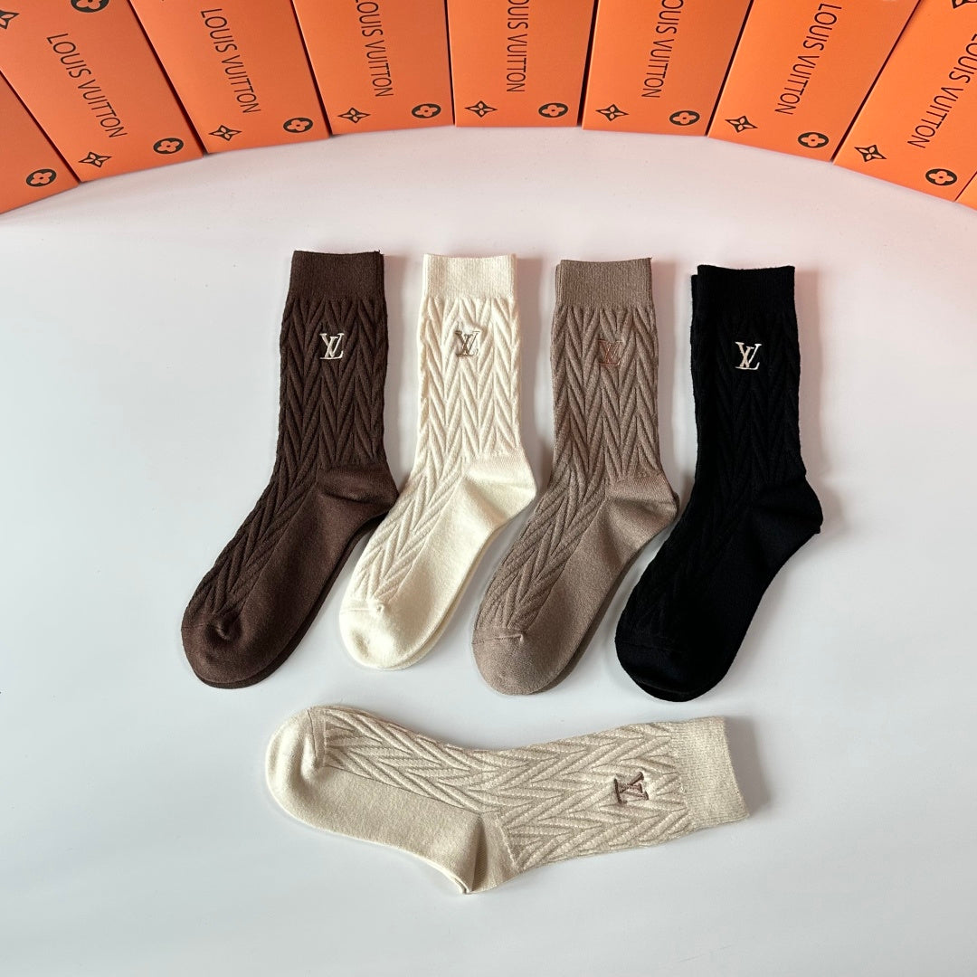 Louis Vuitton Crew Socks - 5-Pair Pack