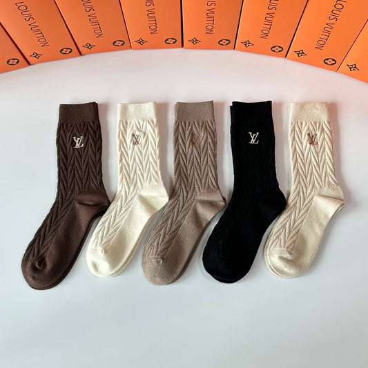 Louis Vuitton Crew Socks - 5-Pair Pack