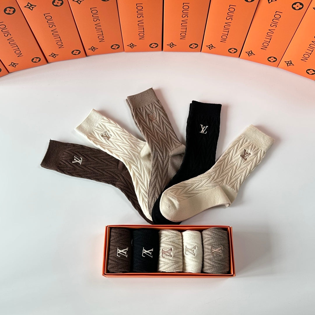 Louis Vuitton Crew Socks - 5-Pair Pack