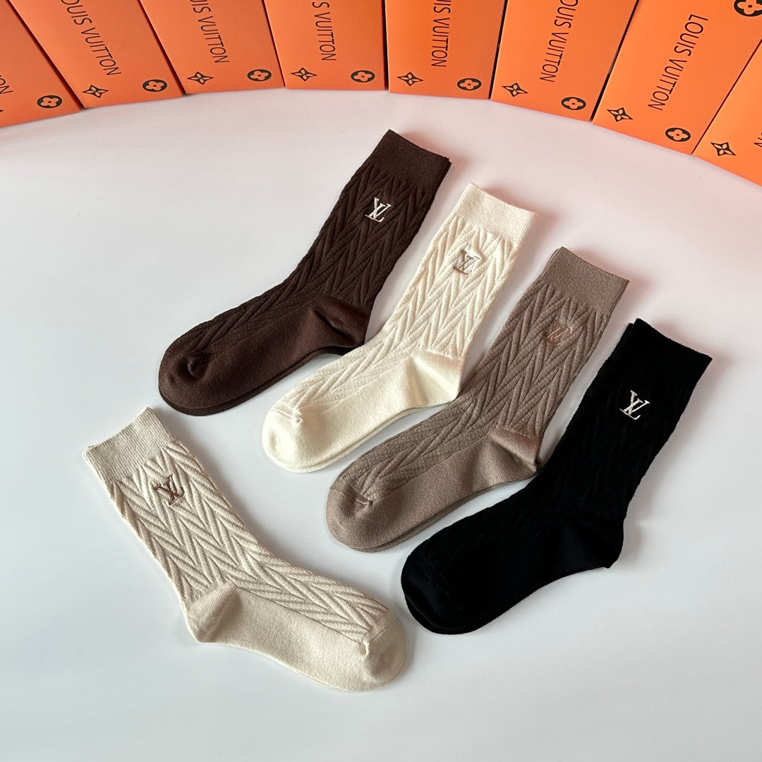 Louis Vuitton Crew Socks - 5-Pair Pack