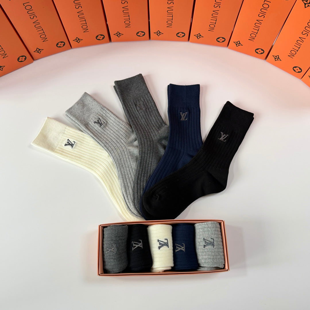 Louis Vuitton Crew Socks - 5-Pair Pack