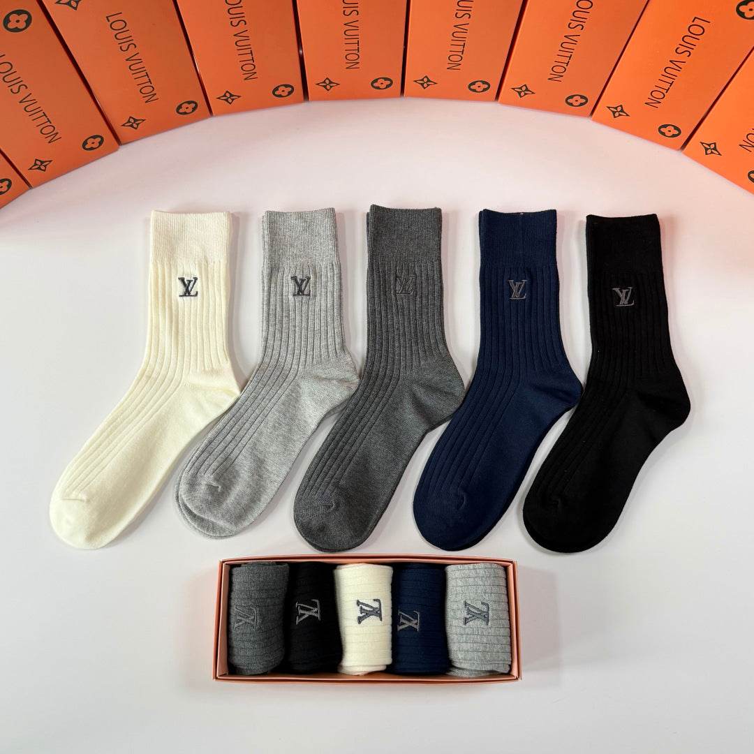 Louis Vuitton Crew Socks - 5-Pair Pack