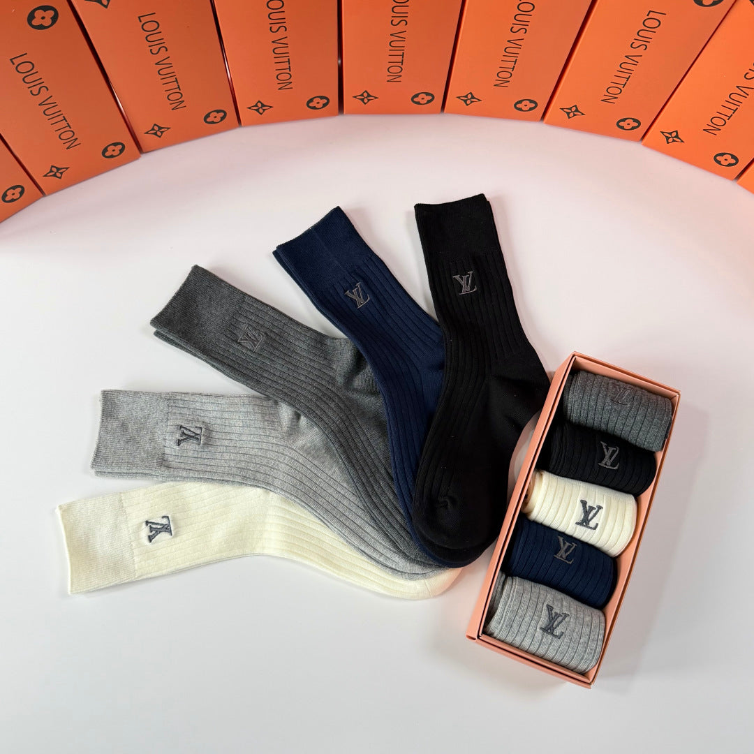 Louis Vuitton Crew Socks - 5-Pair Pack