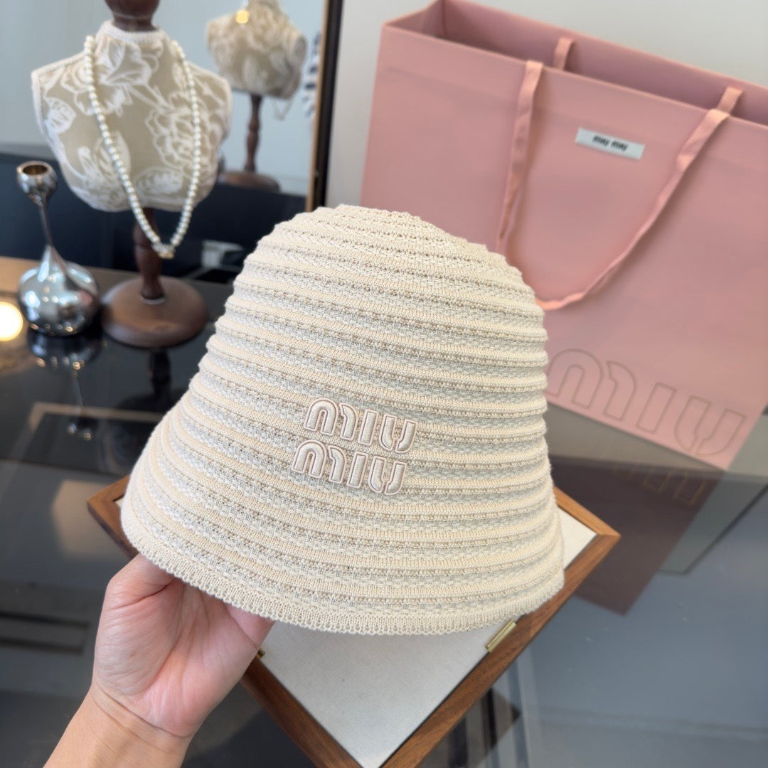 Miu Miu Knit Bucket Hat - image 1
