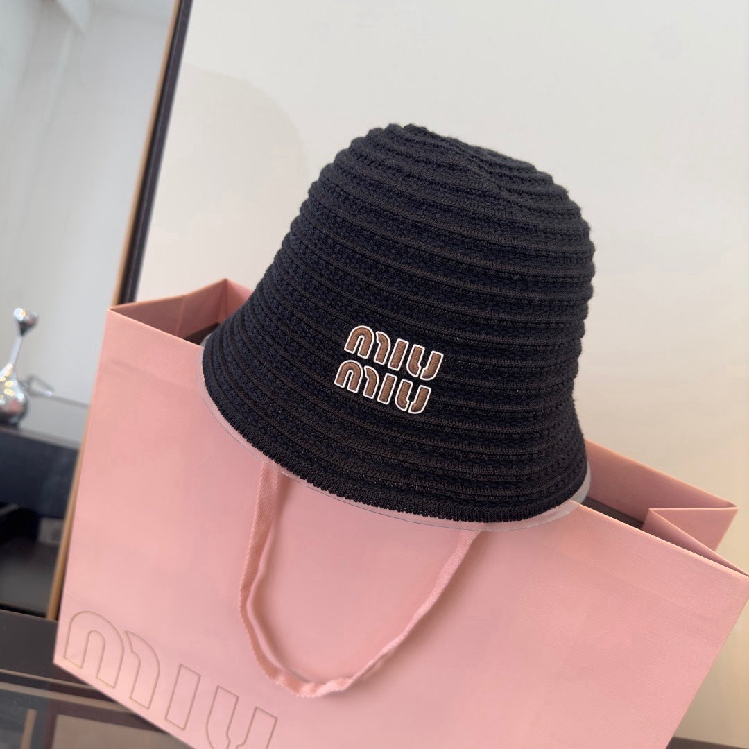 Miu Miu Knit Bucket Hat - image 1