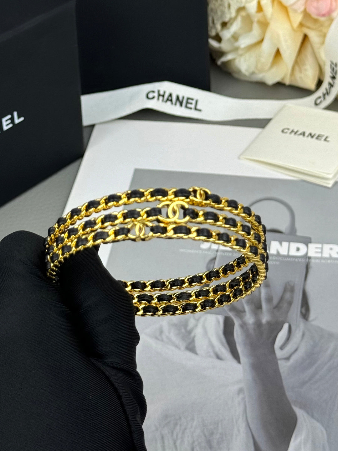 Martin Graham Signature bangle in polished metal-tone – detail view