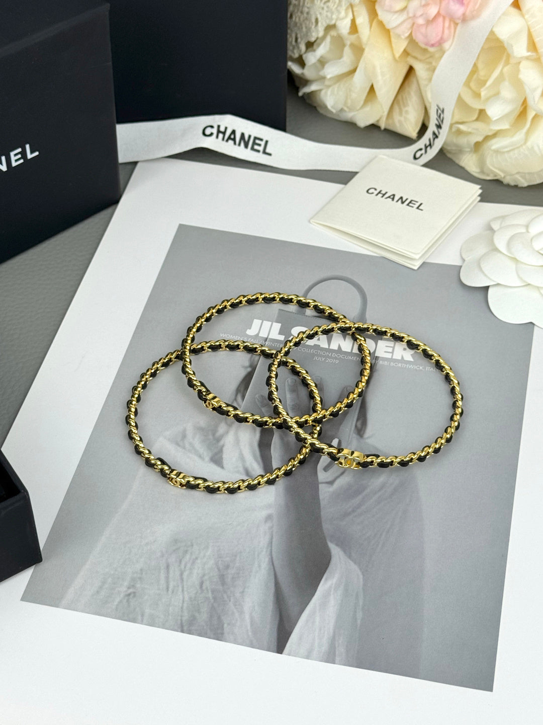 Martin Graham Signature bangle in polished metal-tone – side detail