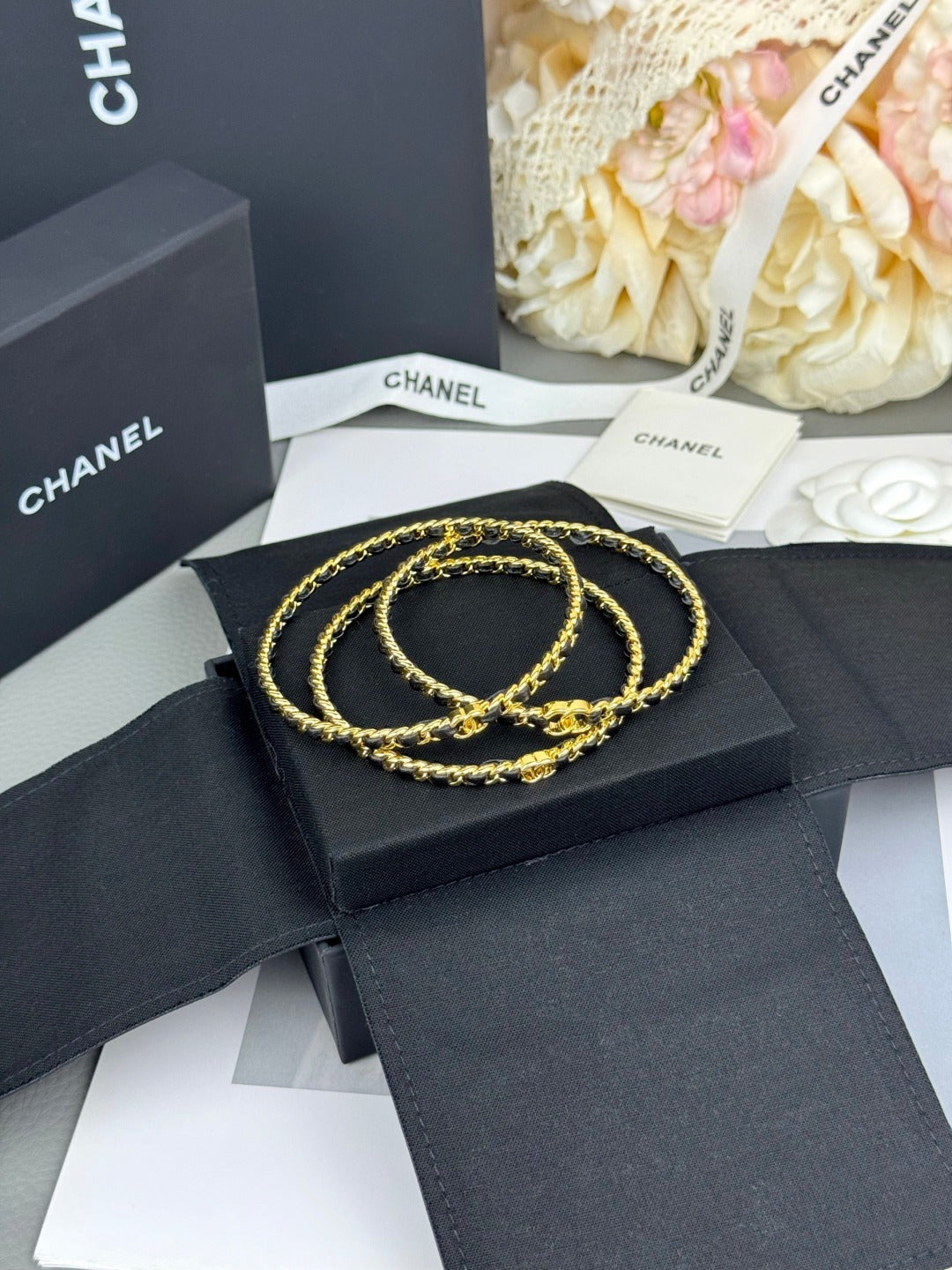 Martin Graham Signature bangle in polished metal-tone – styled product view
