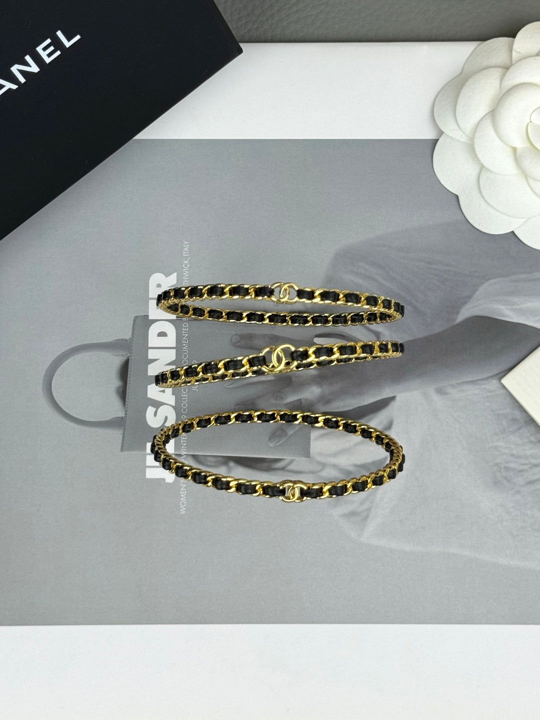 Martin Graham Signature bangle in polished metal-tone – detail view