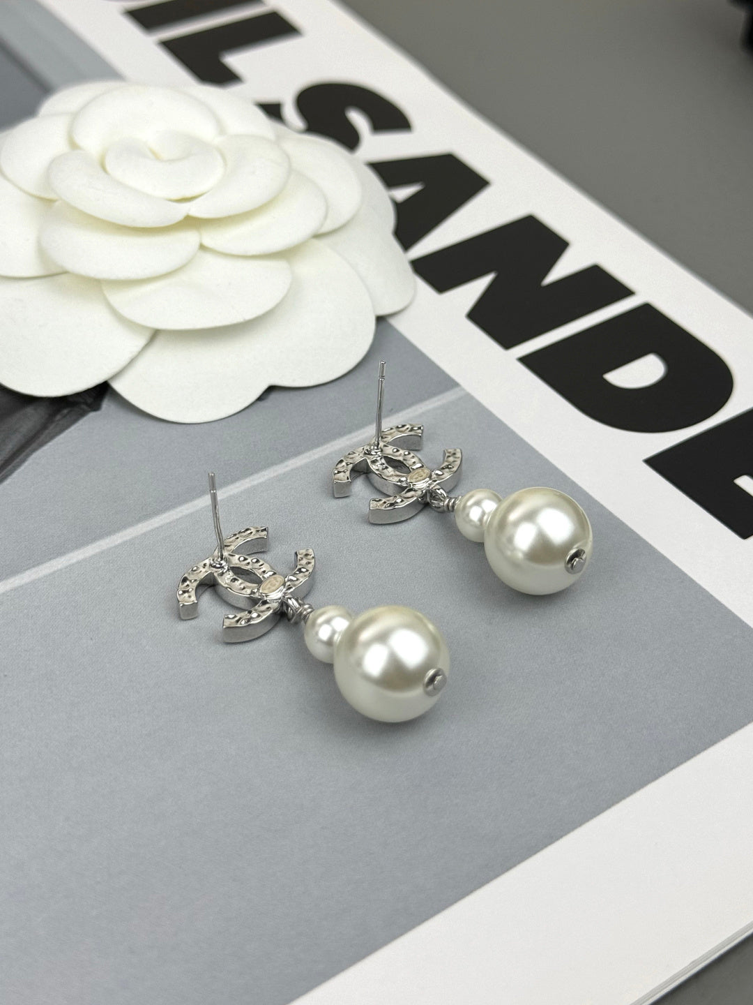 Martin Graham earrings in polished metal-tone – main product view