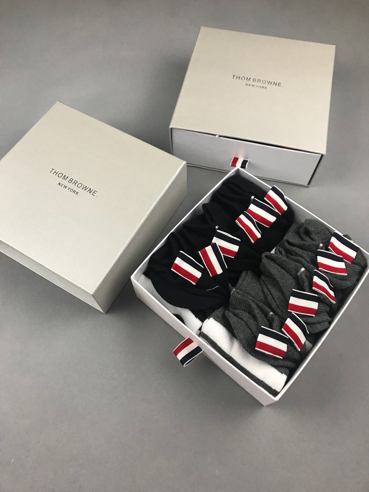 Thom Browne Cotton Crew Socks - 5-Pair Set