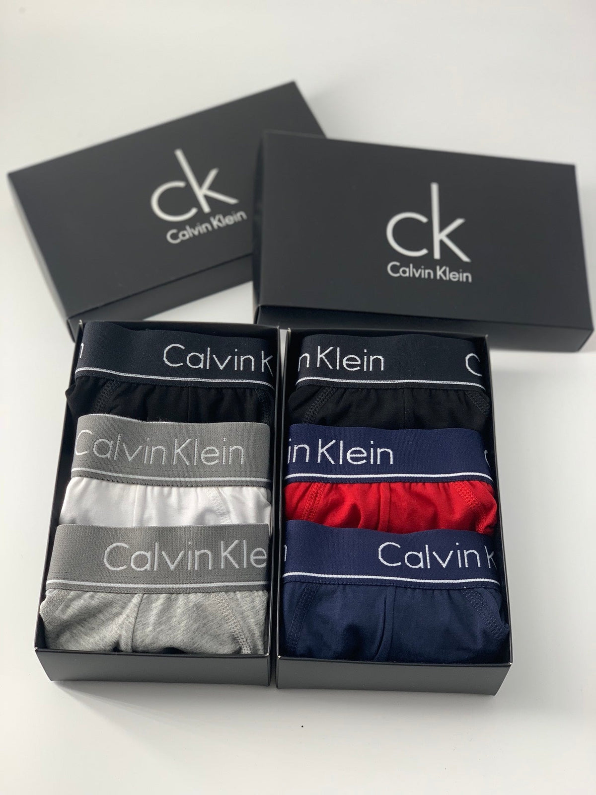 Calvin Klein Cotton Pastel Colour Tonal Waistbands Men's Briefs - 3-Piece Box