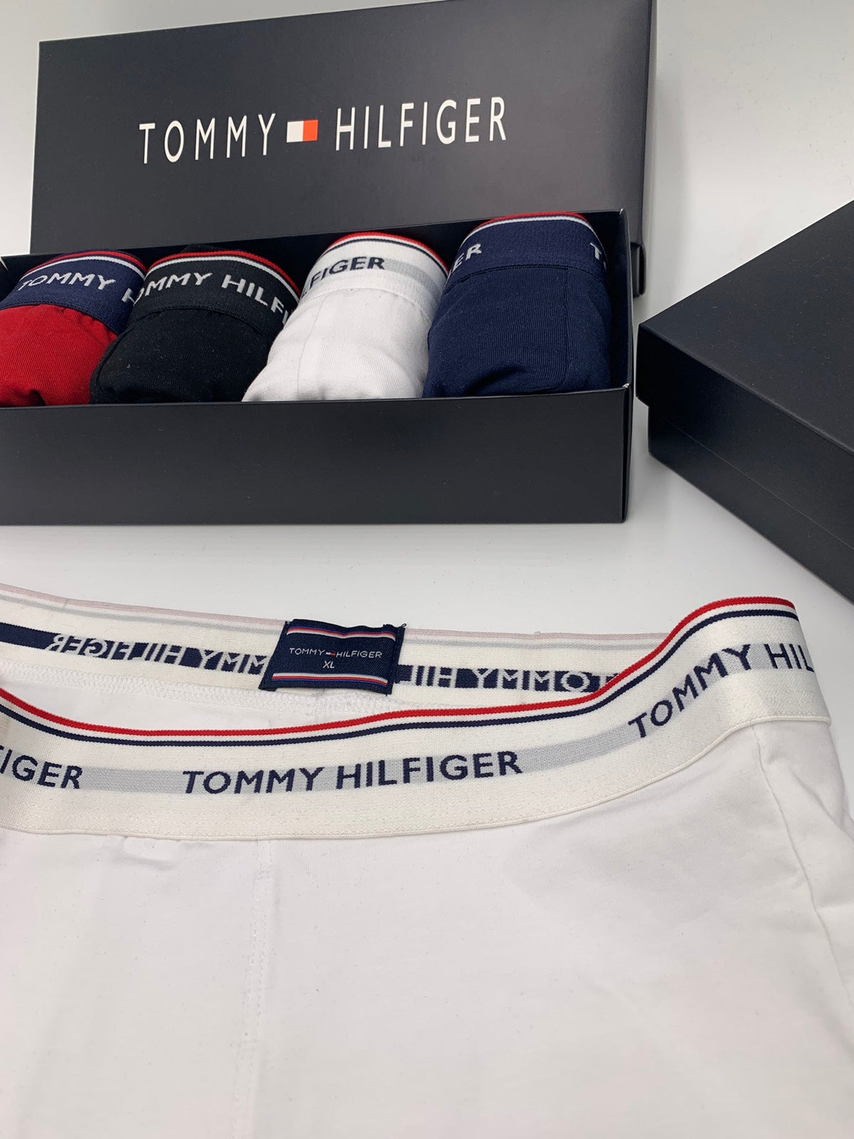 Tommy Hilfiger Clean Logo Waistbands Men's Boxer Briefs - 3-Piece Box