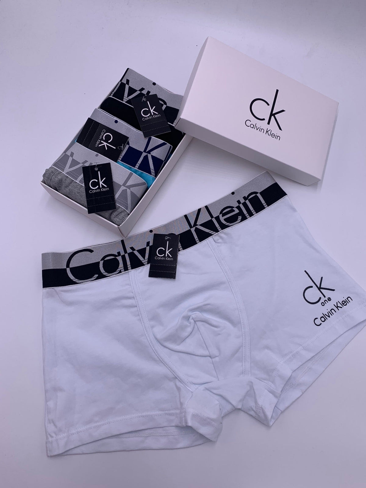 Calvin Klein Graphic Logo Waistbands Men's Boxer Briefs