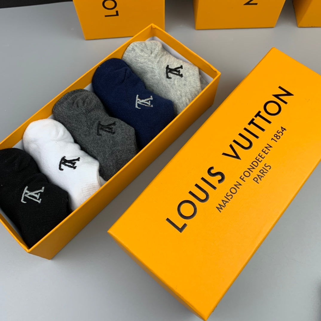 Louis Vuitton Cotton Socks - 5-Pair Pack