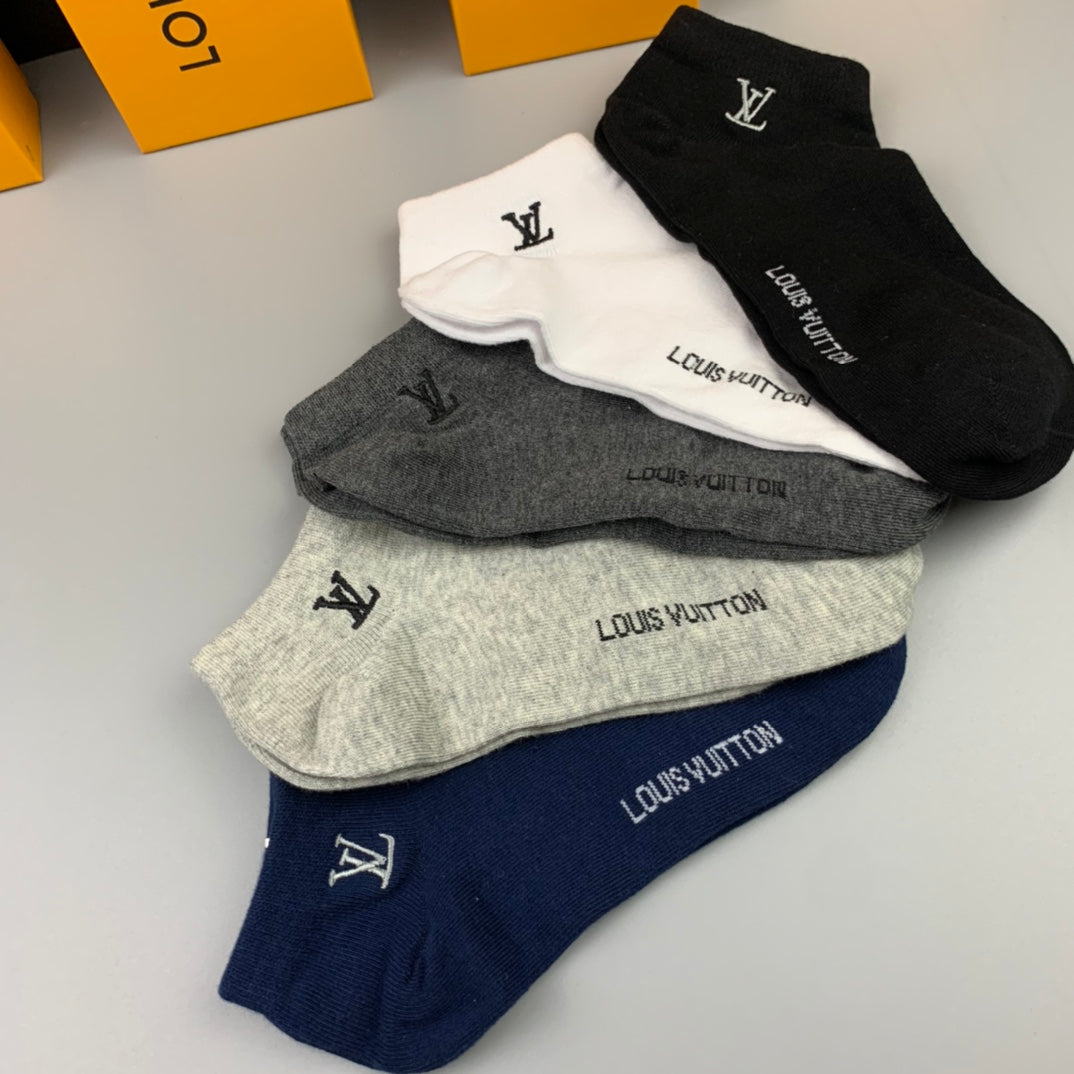 Louis Vuitton Cotton Socks - 5-Pair Pack