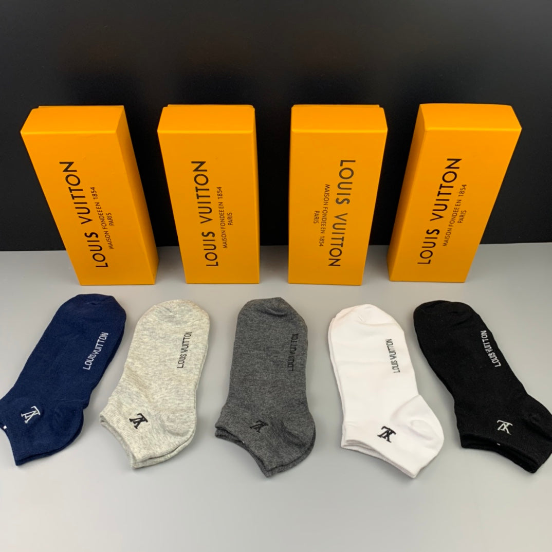 Louis Vuitton Cotton Socks - 5-Pair Pack
