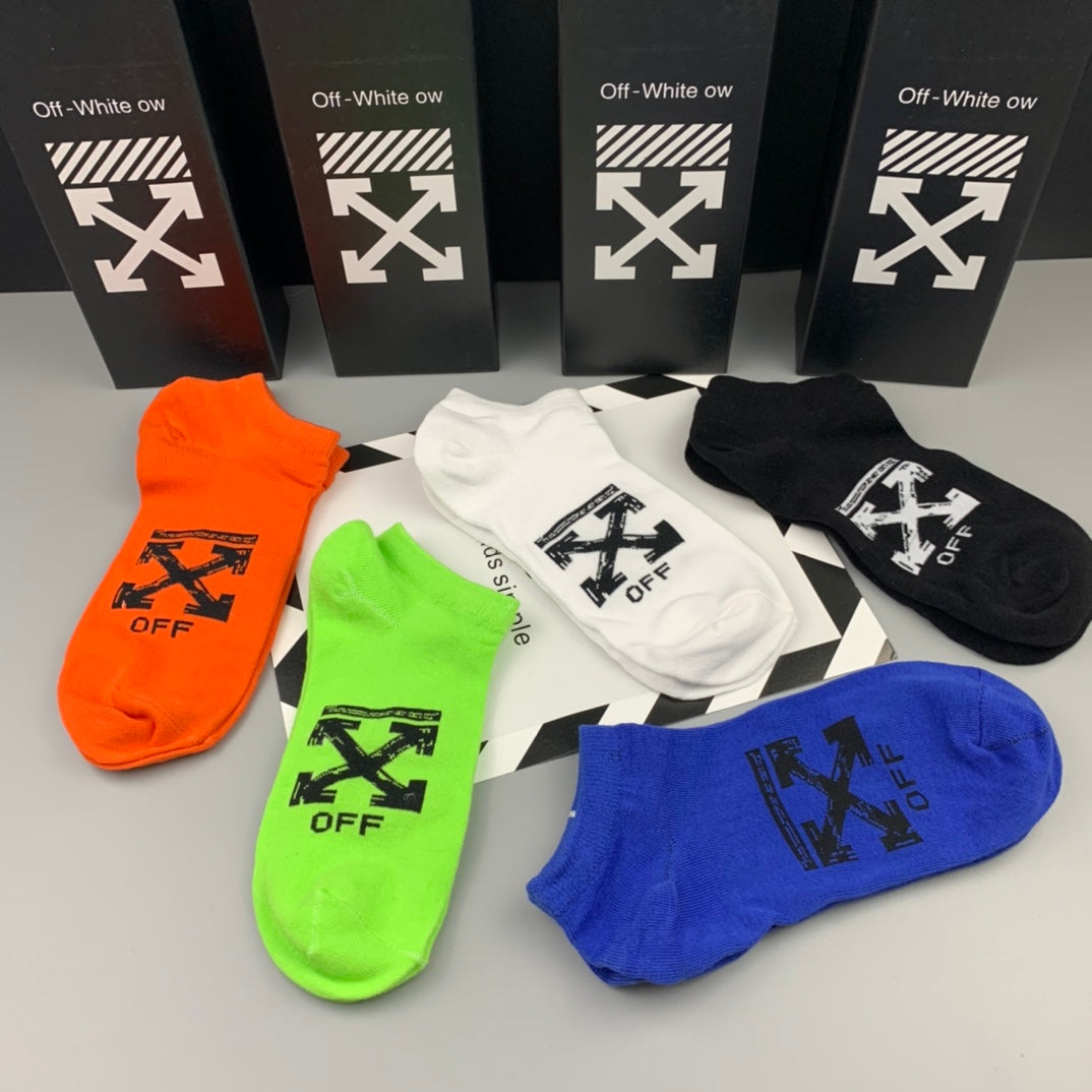 Off-White Cotton Socks