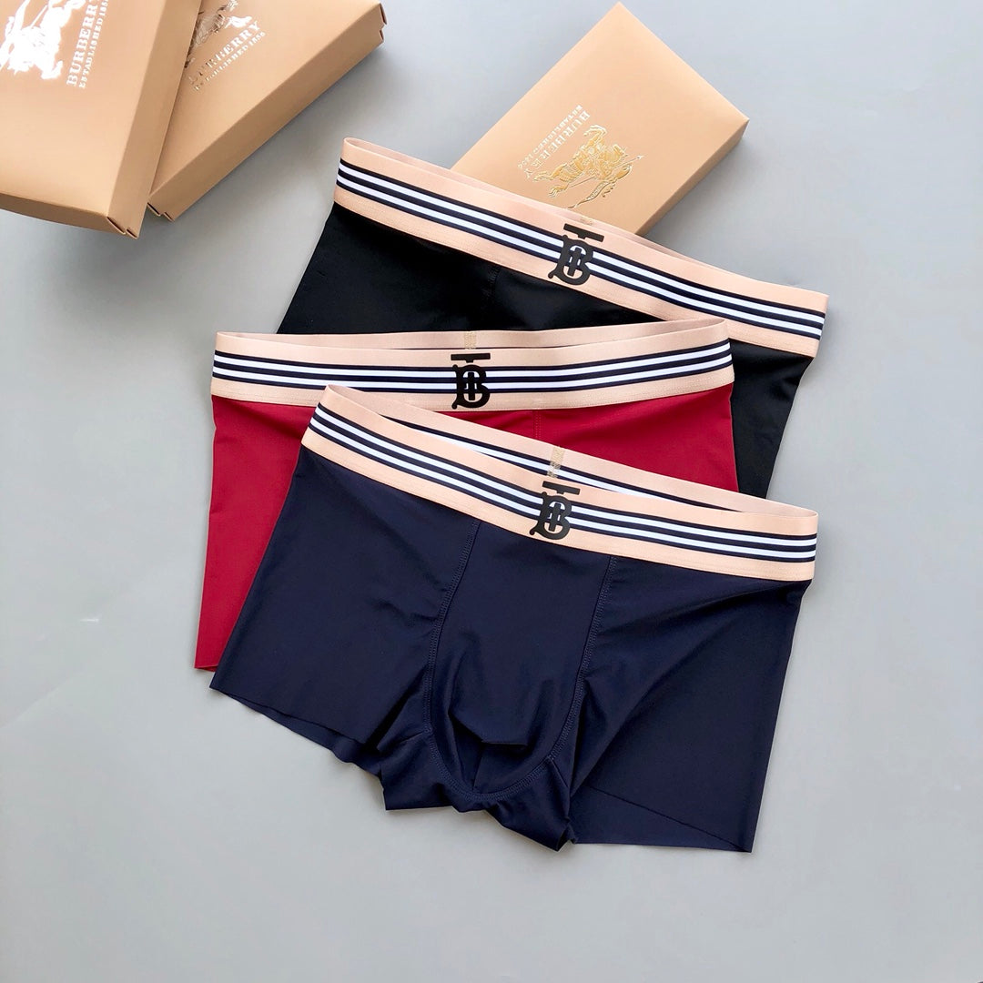 Burberry Ice-Silk Men's Boxer Briefs - 3-Piece Box
