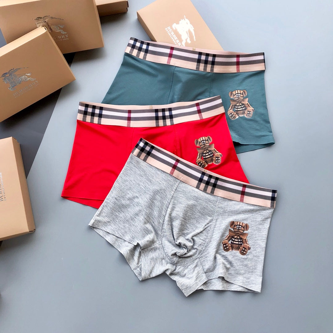 Burberry Modal Men's Boxer Briefs - 3-Piece Box