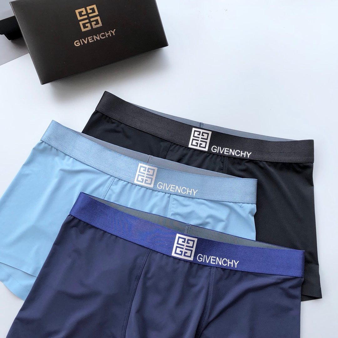 Givenchy Ice-Silk Men's Boxer Briefs - 3-Piece Box
