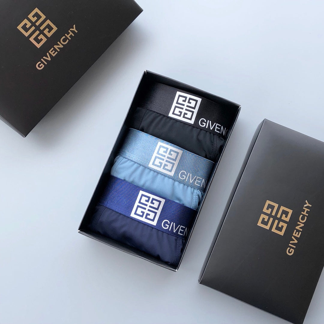 Givenchy Ice-Silk Men's Boxer Briefs - 3-Piece Box