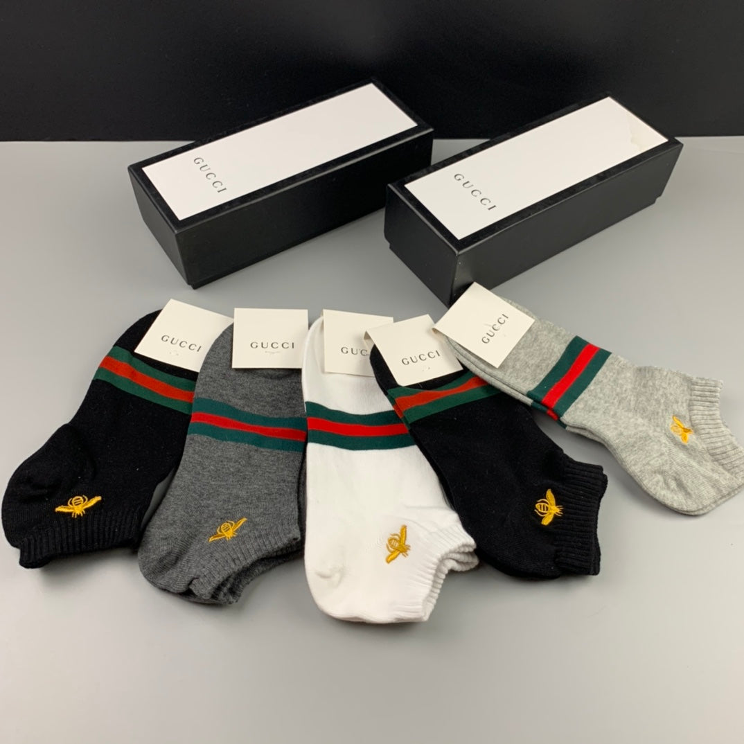 Gucci Bee Cotton Breathable Socks