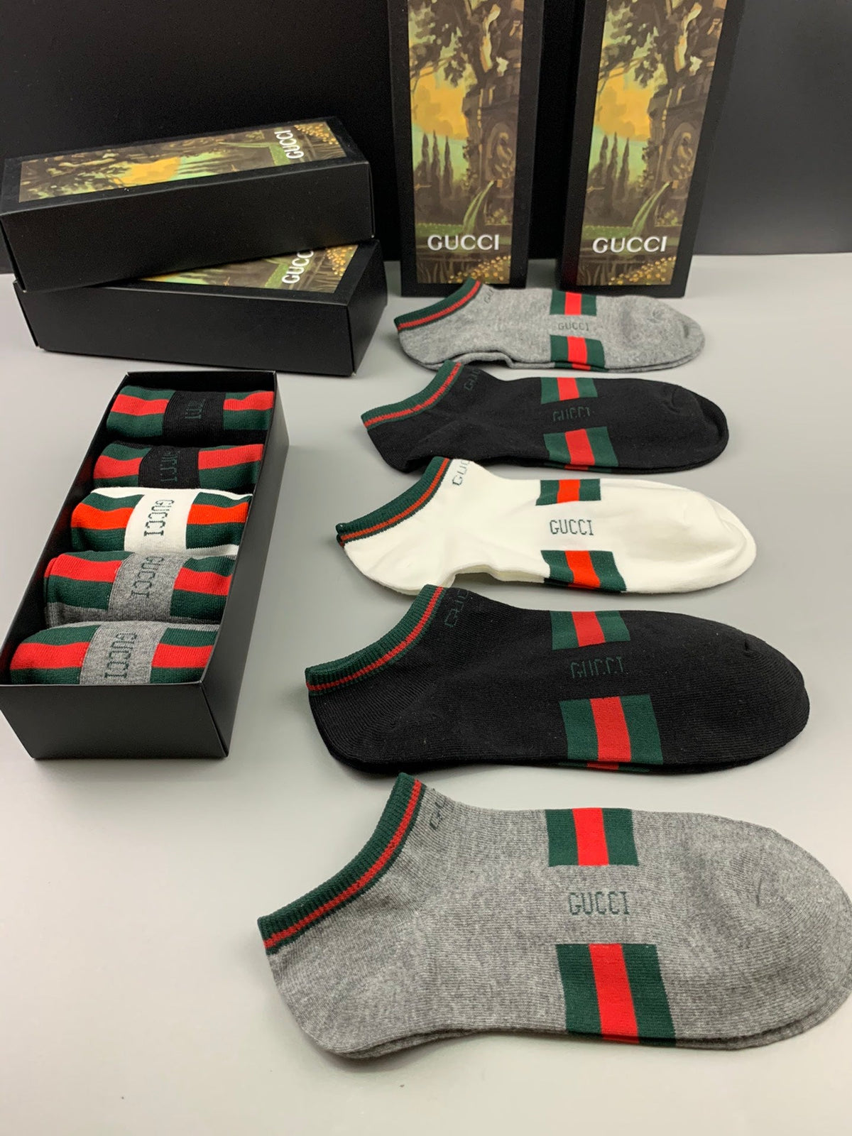 Gucci 91/9 Modal-Spandex Breathable Socks