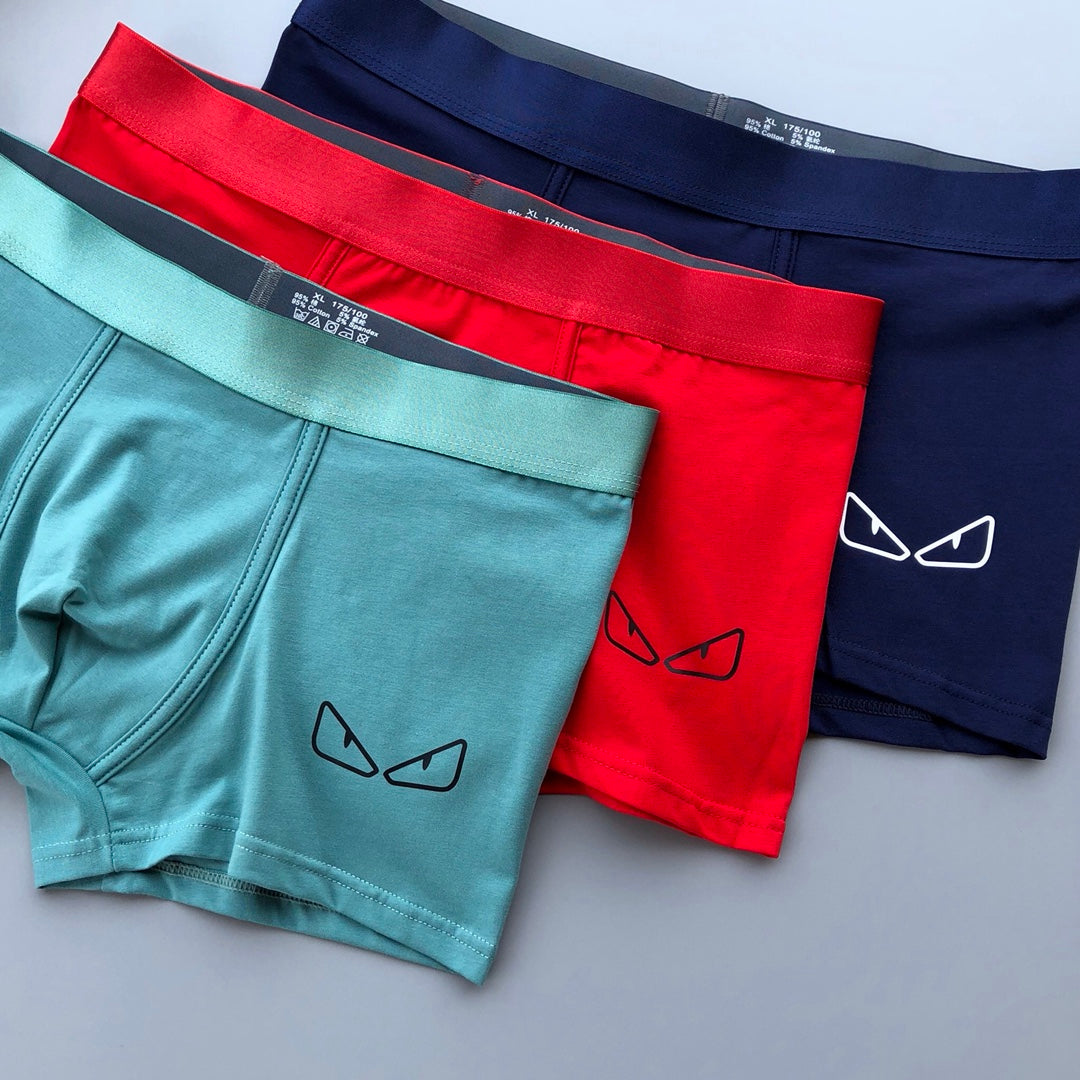 Fendi Cotton Men's Boxer Briefs - 3-Piece Box
