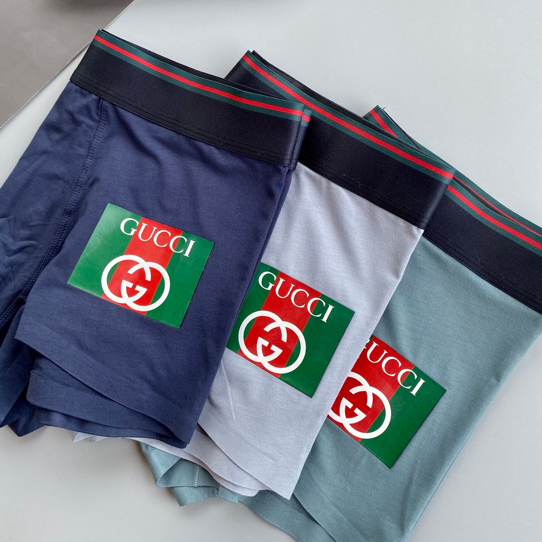 Gucci Modal Breathable Seamless Men's Boxer Briefs – 3-Pack