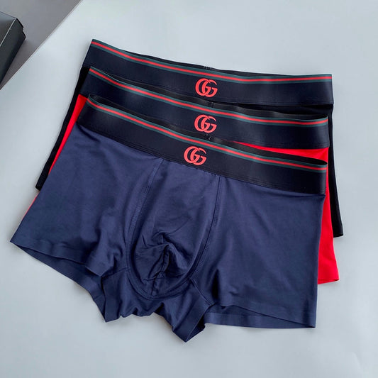 Gucci Modal Breathable Seamless Men's Boxer Briefs – 3-Pack