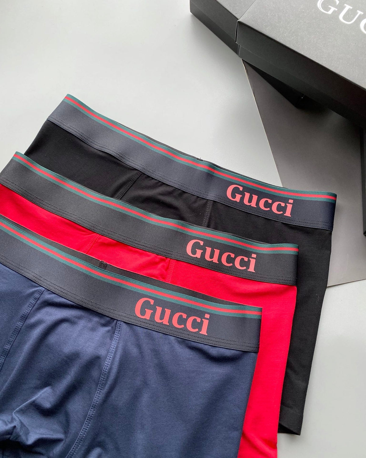 Gucci Modal Men's Boxer Briefs - 3-Piece Box