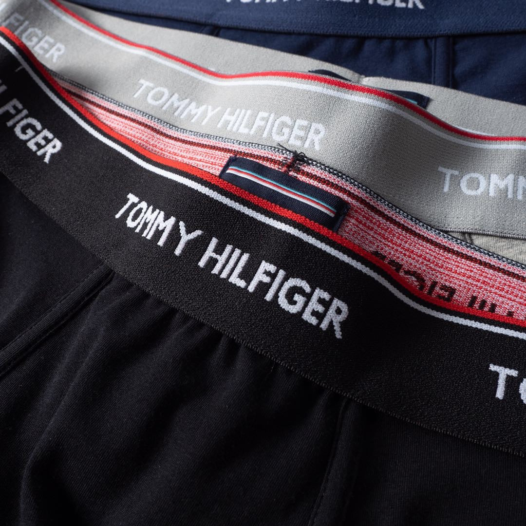 Tommy Hilfiger Combed Cotton Boxer Briefs - 3-Piece Box