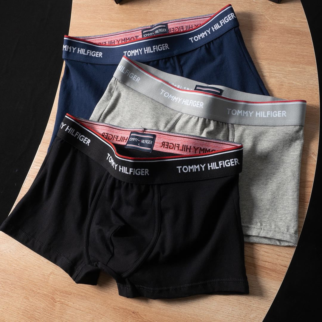 Tommy Hilfiger Combed Cotton Boxer Briefs - 3-Piece Box